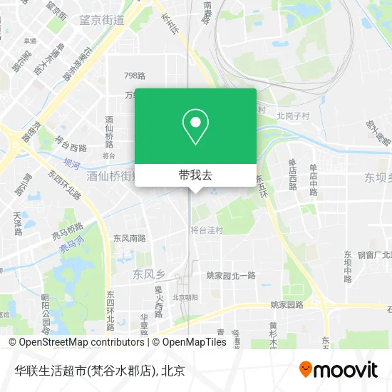 华联生活超市(梵谷水郡店)地图