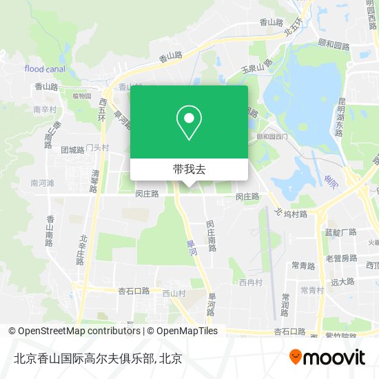 北京香山国际高尔夫俱乐部地图