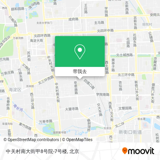 中关村南大街甲8号院-7号楼地图