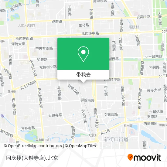 同庆楼(大钟寺店)地图
