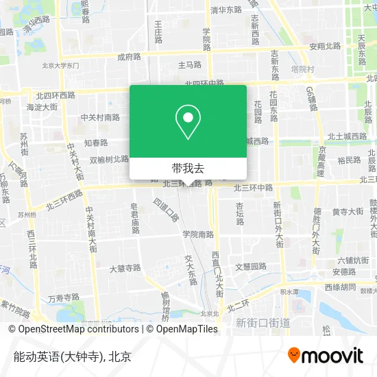 能动英语(大钟寺)地图