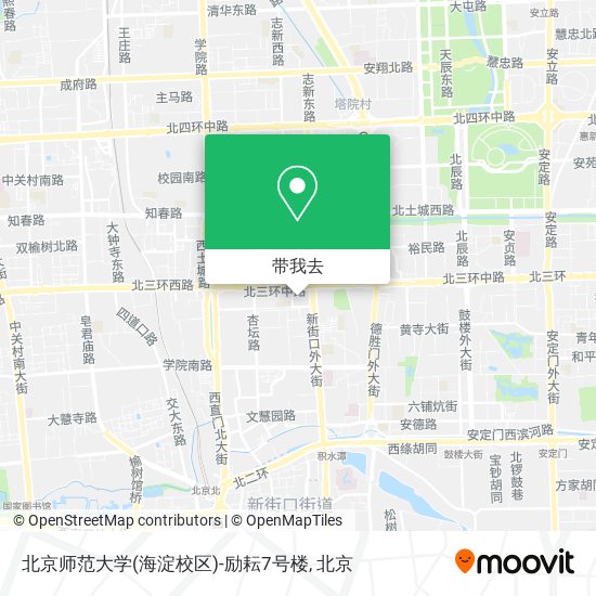 北京师范大学(海淀校区)-励耘7号楼地图