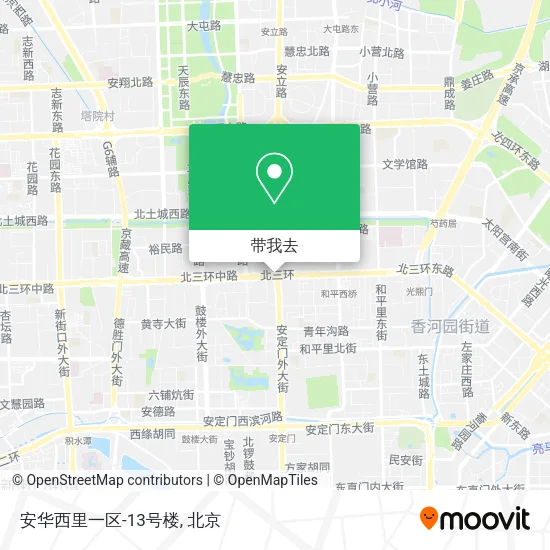 安华西里一区-13号楼地图