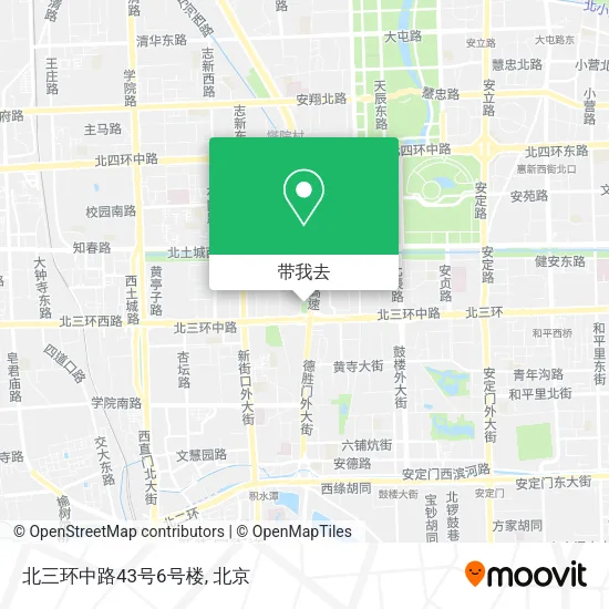 北三环中路43号6号楼地图