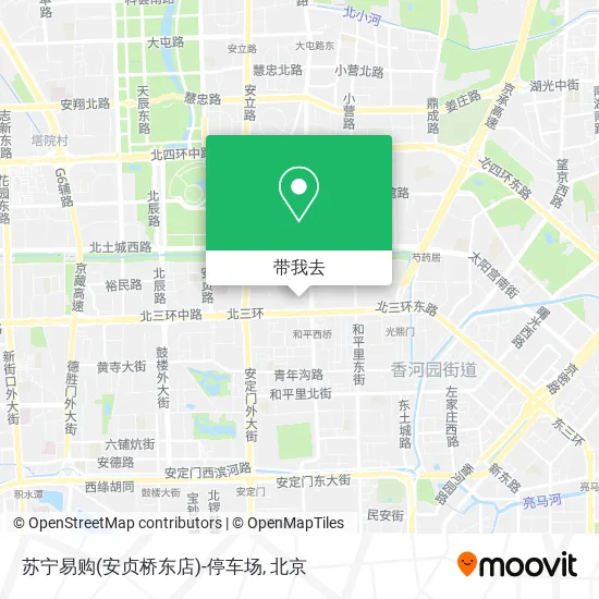 苏宁易购(安贞桥东店)-停车场地图