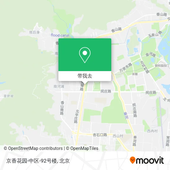 京香花园-中区-92号楼地图