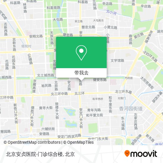 北京安贞医院-门诊综合楼地图