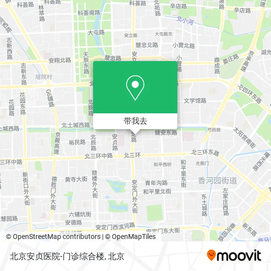 北京安贞医院-门诊综合楼地图