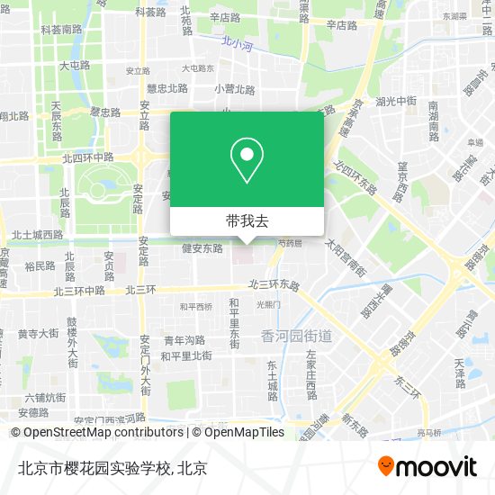 北京市樱花园实验学校地图