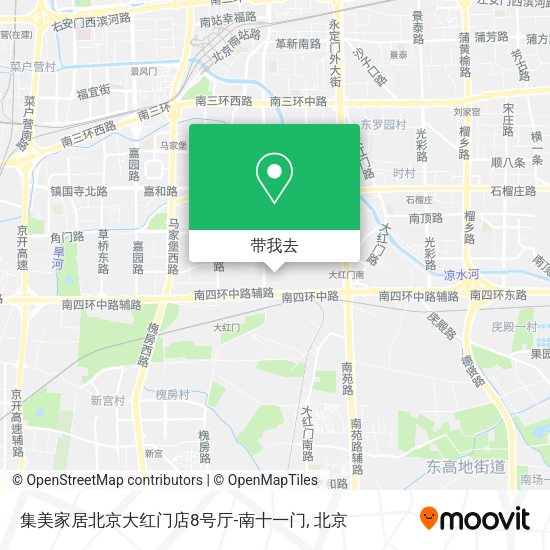 集美家居北京大红门店8号厅-南十一门地图