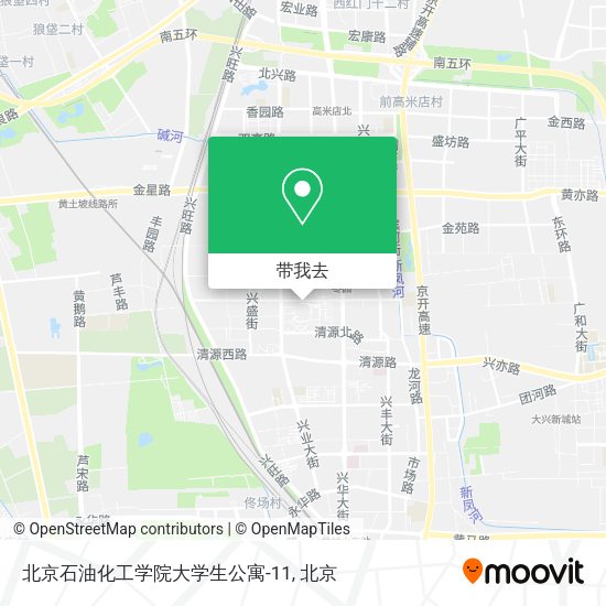 北京石油化工学院大学生公寓-11地图