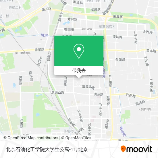 北京石油化工学院大学生公寓-11地图