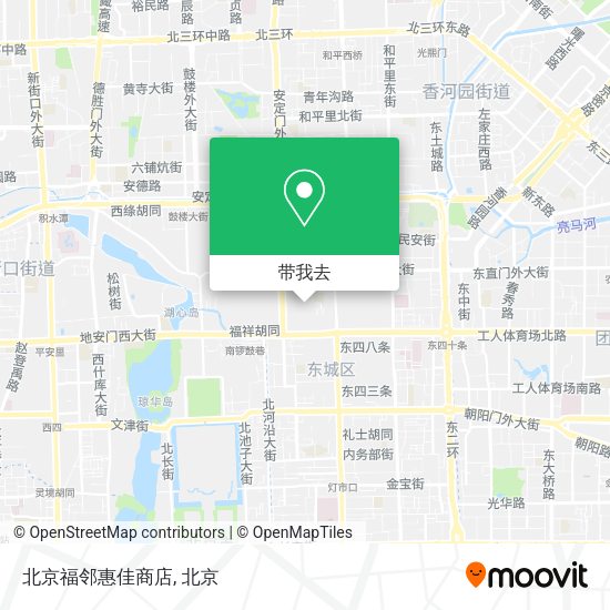 北京福邻惠佳商店地图
