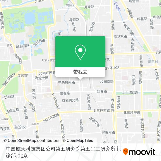 中国航天科技集团公司第五研究院第五〇二研究所-门诊部地图