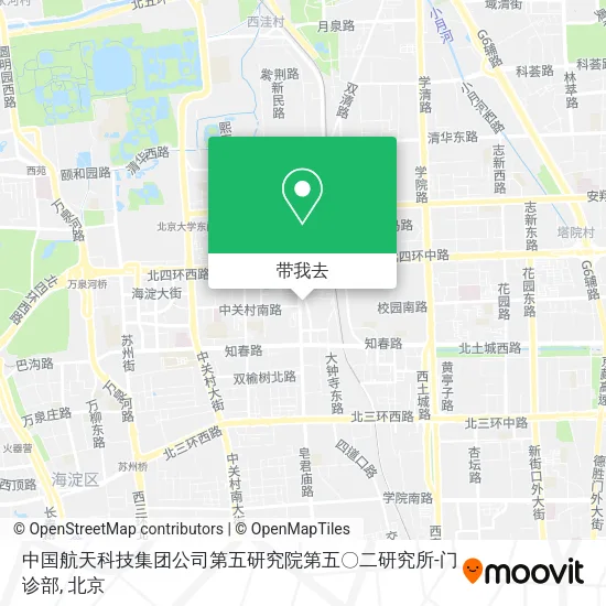 中国航天科技集团公司第五研究院第五〇二研究所-门诊部地图