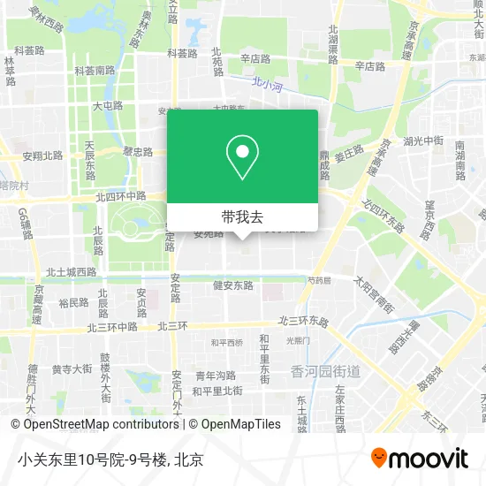 小关东里10号院-9号楼地图