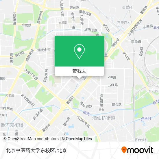 北京中医药大学东校区地图
