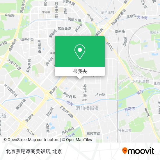 北京燕翔谭阁美饭店地图