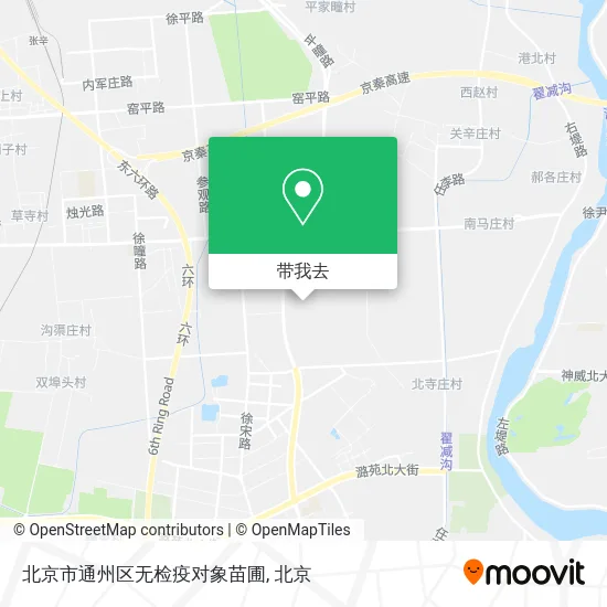北京市通州区无检疫对象苗圃地图