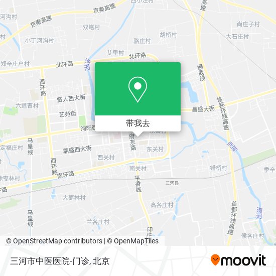 三河市中医医院-门诊地图