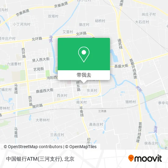 中国银行ATM(三河支行)地图