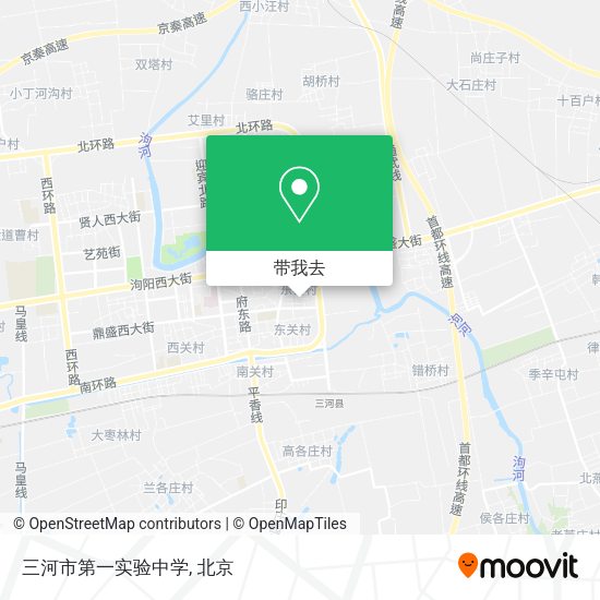 三河市第一实验中学地图