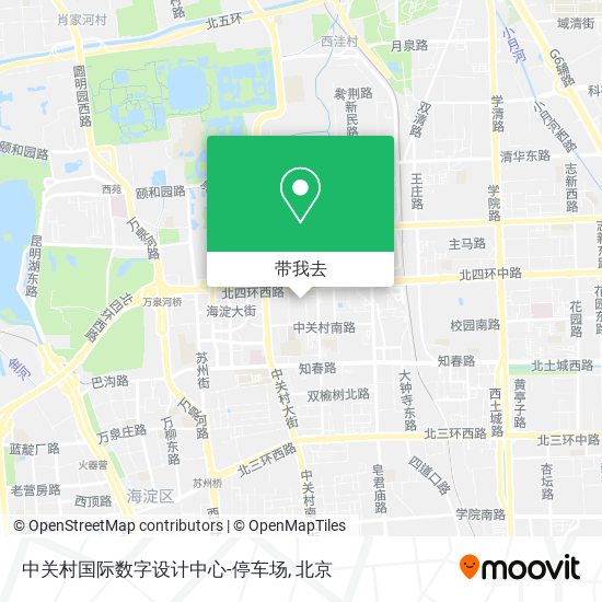 中关村国际数字设计中心-停车场地图
