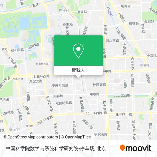 中国科学院数学与系统科学研究院-停车场地图