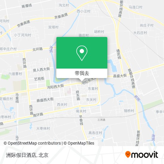 洲际假日酒店地图