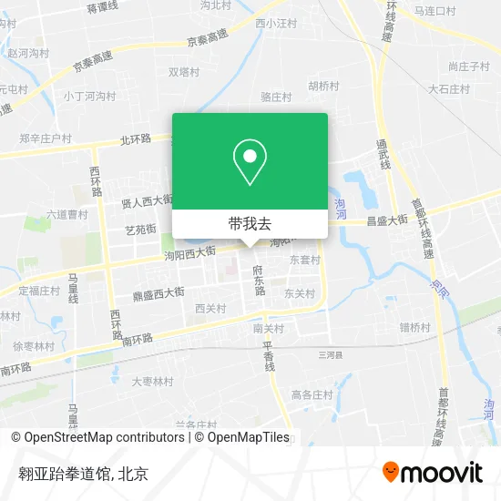 翱亚跆拳道馆地图