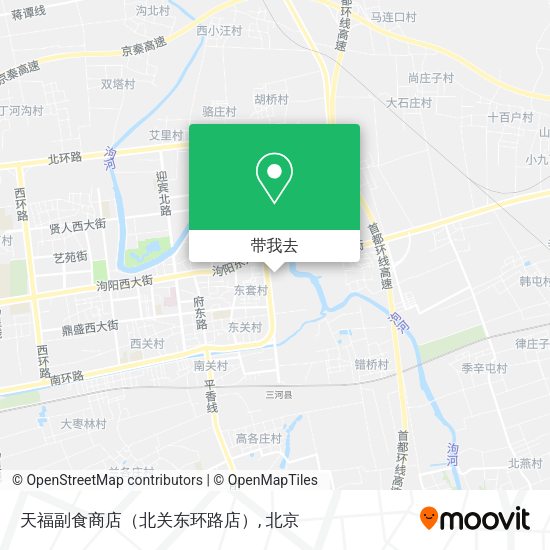 天福副食商店（北关东环路店）地图
