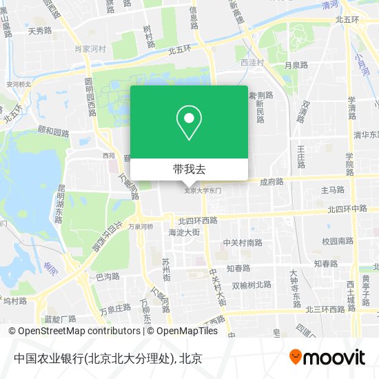 中国农业银行(北京北大分理处)地图