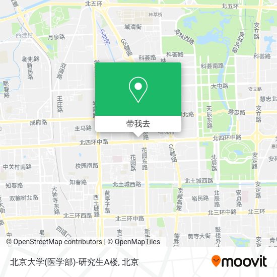 北京大学(医学部)-研究生A楼地图