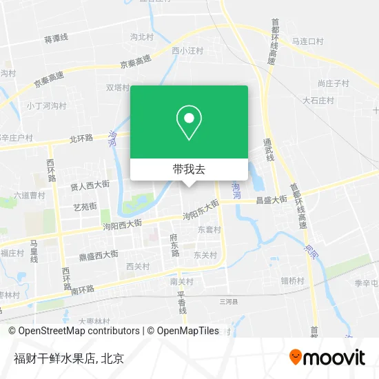 福财干鲜水果店地图