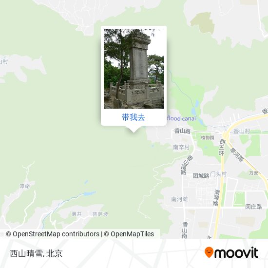 西山晴雪地图
