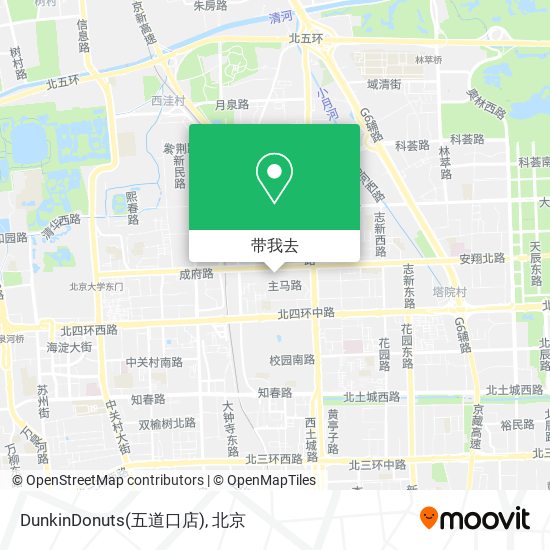DunkinDonuts(五道口店)地图