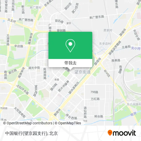 中国银行(望京园支行)地图