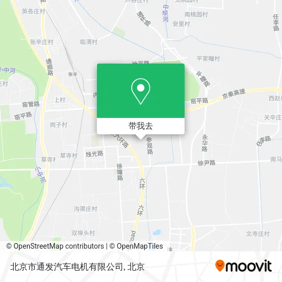 北京市通发汽车电机有限公司地图