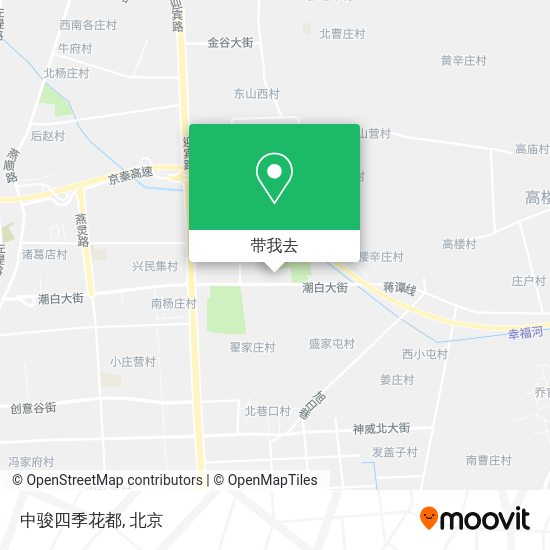 中骏四季花都地图