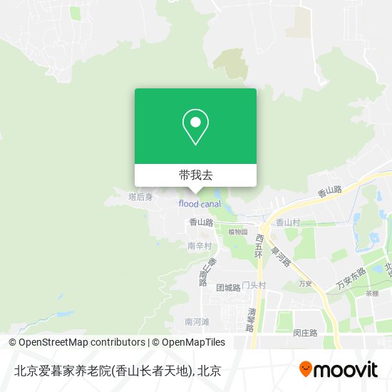 北京爱暮家养老院(香山长者天地)地图
