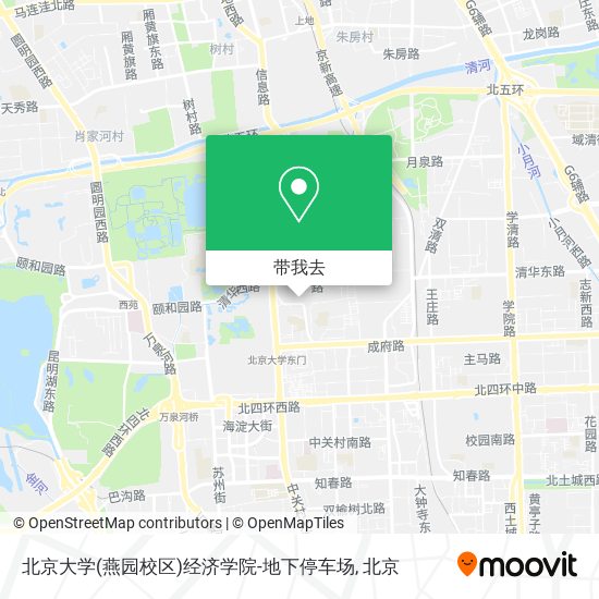 北京大学(燕园校区)经济学院-地下停车场地图