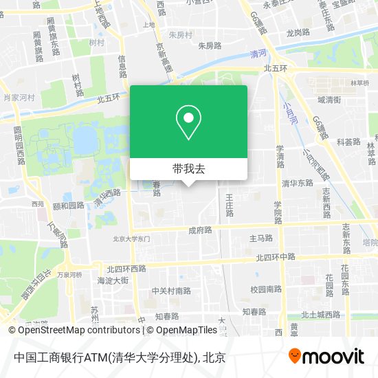 中国工商银行ATM(清华大学分理处)地图