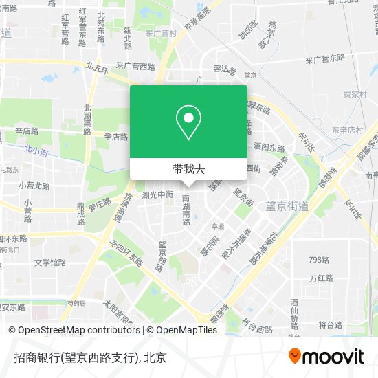 招商银行(望京西路支行)地图
