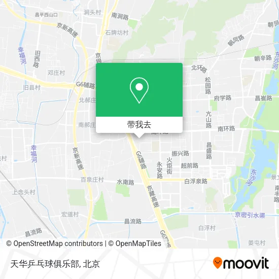 天华乒乓球俱乐部地图