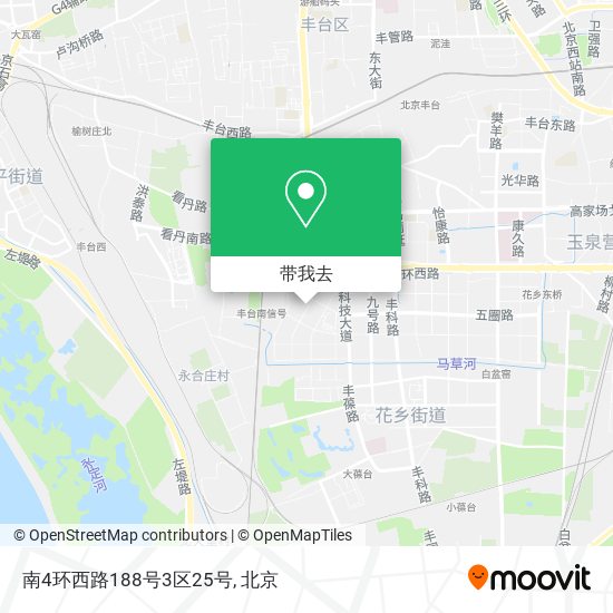 南4环西路188号3区25号地图