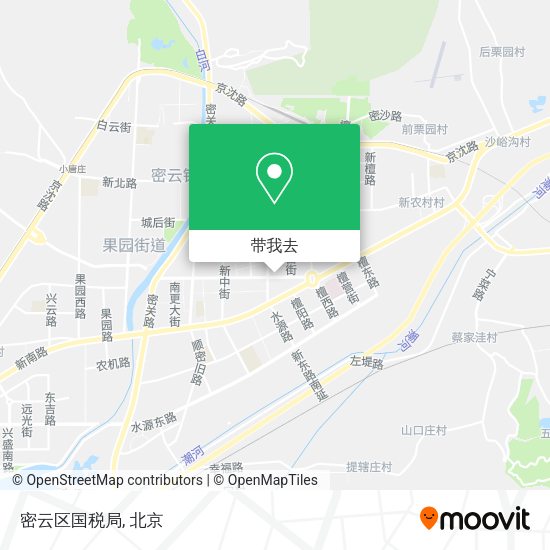 密云区国税局地图