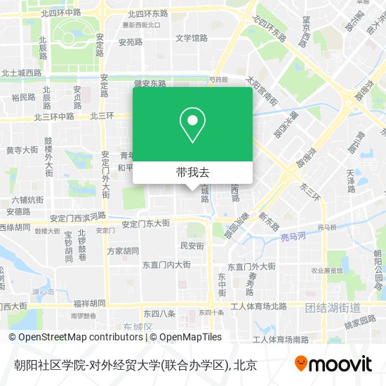 朝阳社区学院-对外经贸大学(联合办学区)地图