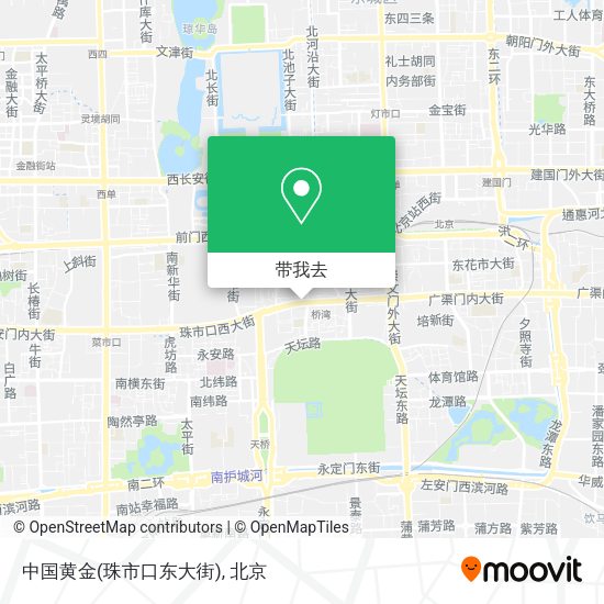 中国黄金(珠市口东大街)地图