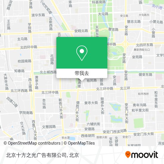 北京十方之光广告有限公司地图