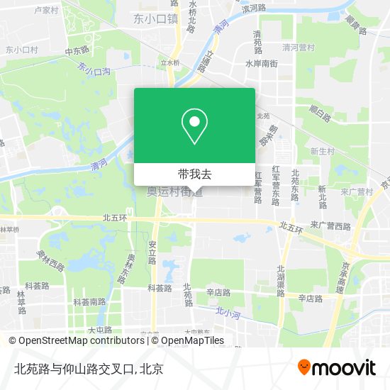 北苑路与仰山路交叉口地图